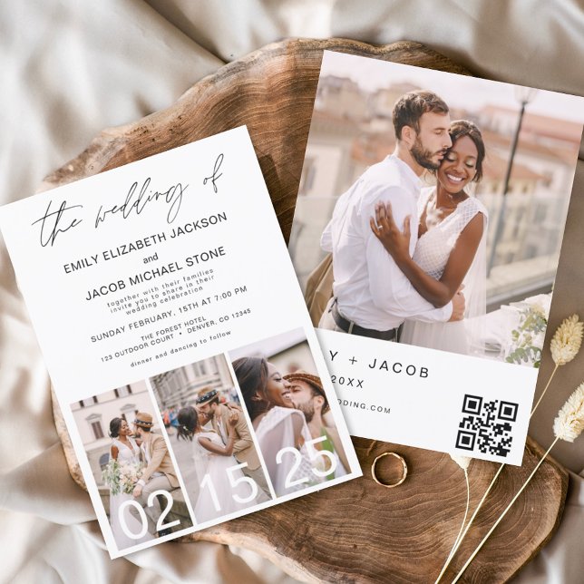 The Wedding of Minimalist QR code Simple Invitation (Creator Uploaded)