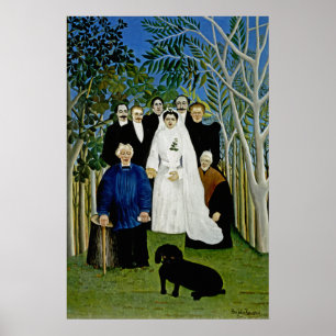 The Wedding Party by Henri Rousseau Poster