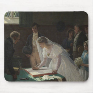 The Wedding Register (by Edmund Blair Leighton) Mouse Pad