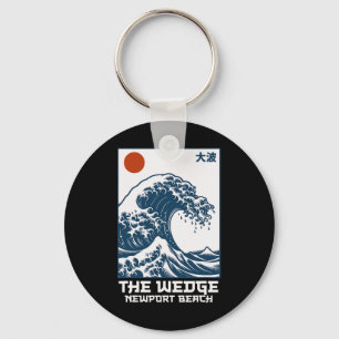 The Wedge Surf Spot Newport Beach Surfing Great Wa Keychain