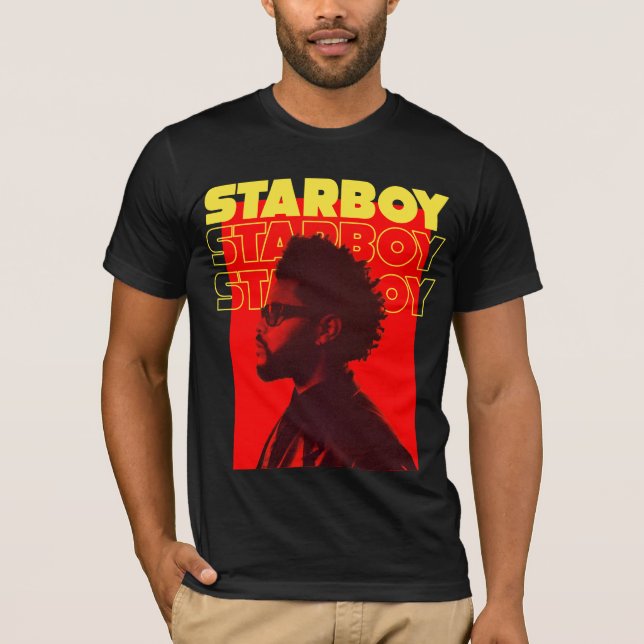 The weekend printed T-shirt (Black) (Front)