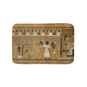 The Weighing of the Heart against Maat's Feather Bath Mat