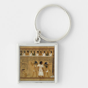The Weighing of the Heart against Maat's Feather Keychain