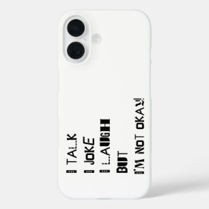 The Weight of Laughter – Mental Health Awareness iPhone 16 Case