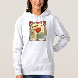 The Weight of Love Vintage Art Nouveau Romance Hoodie