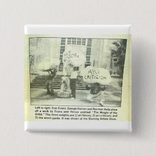 The Weight of the Artist 2 Inch Square Button