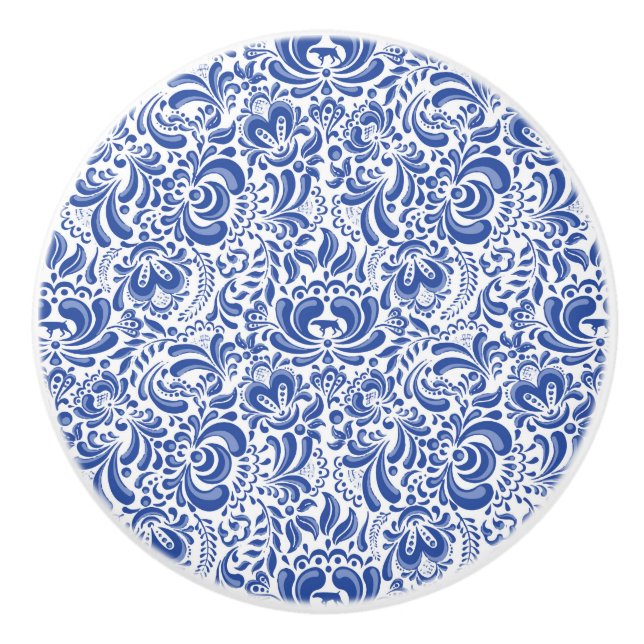 THE WEIMARANER AND THE BEE CERAMIC ROUND KNOB (Front)