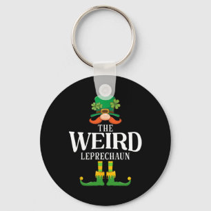 The Weird Leprechaun St Patricks Day Matching Keychain