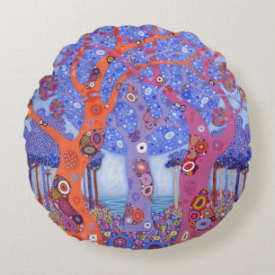 The Welcome Hills 2013 Round Pillow