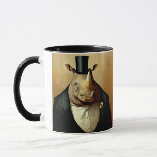 The Well Dressed Rhinoceros Coffee Mug