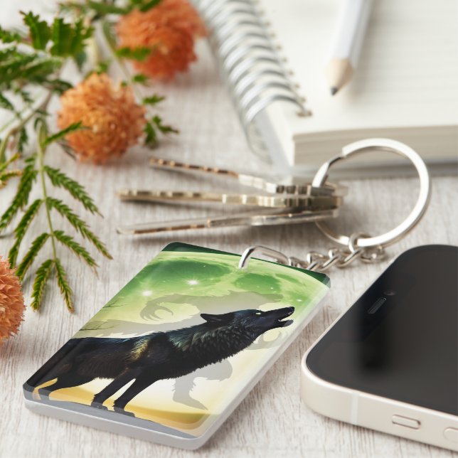 The Werewolf Howl Keychain (Front Right)