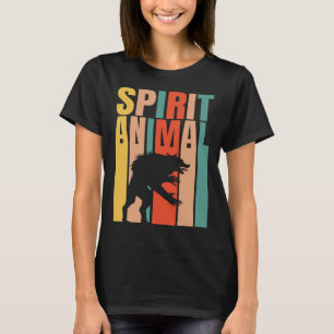 The Werewolf Is My Spirit Animal  Retro T-Shirt