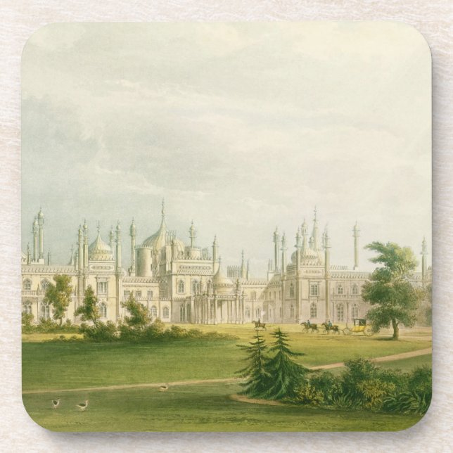 The West Front, from 'Views of the Royal Pavilion, Coaster (Front)