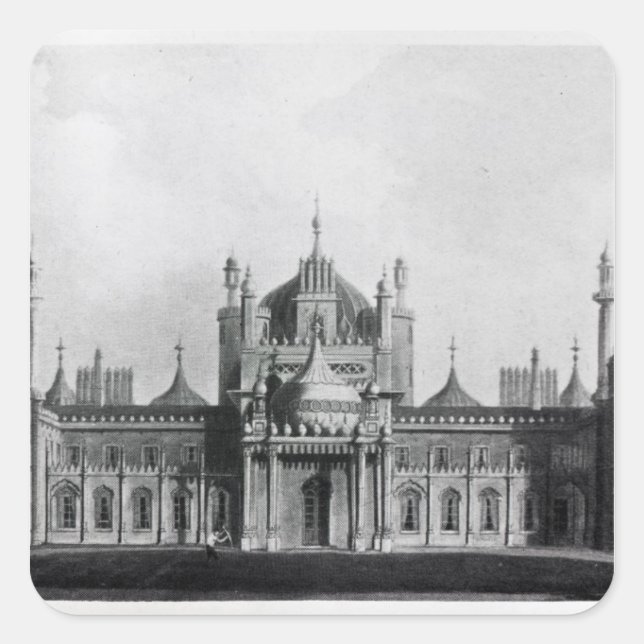 The West Front of the Brighton Pavilion Square Sticker (Front)