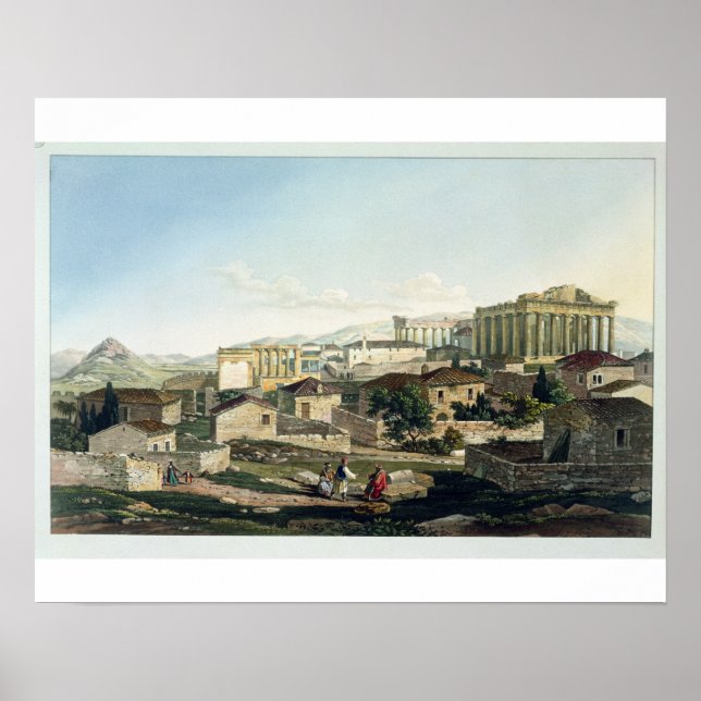 The West Front of the Parthenon, plate 19 from Par Poster (Front)