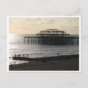 The West Pier in Hove Postcard
