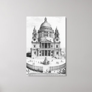 The West Prospect of St. Paul's Cathedral Canvas Print