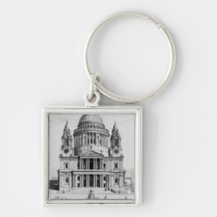 The West Prospect of St. Paul's Cathedral Keychain