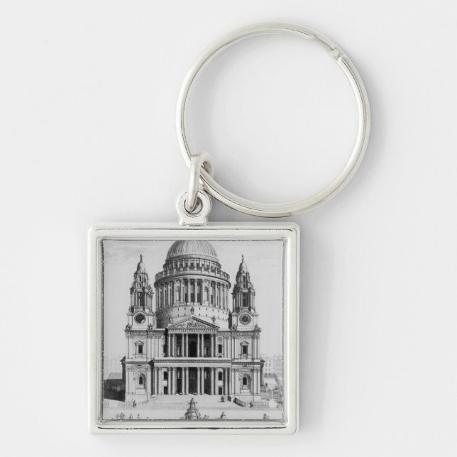 The West Prospect of St. Paul's Cathedral Keychain (Front)