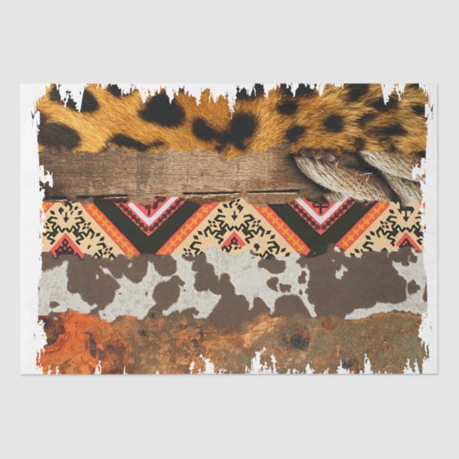 The Western Series Design 12 Tissue Paper (Front)