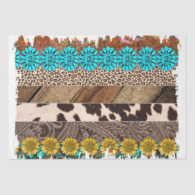The Western Series Design 23 Tissue Paper (Front)