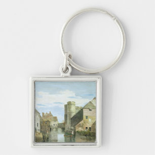 The Westgate, Canterbury (bodycolour on paper) Keychain