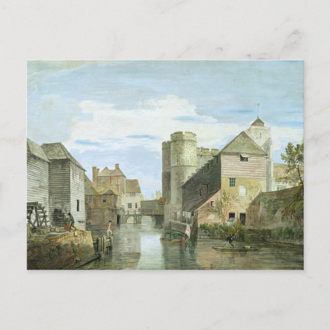 The Westgate, Canterbury (bodycolour on paper) Postcard (Front)