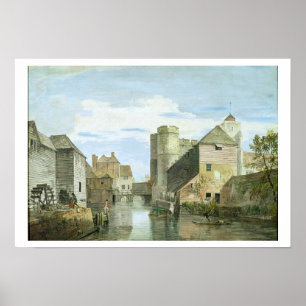 The Westgate, Canterbury (bodycolour on paper) Poster