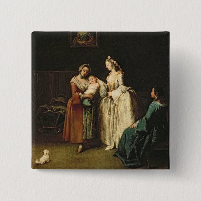 The Wet-Nurse 2 Inch Square Button (Front)