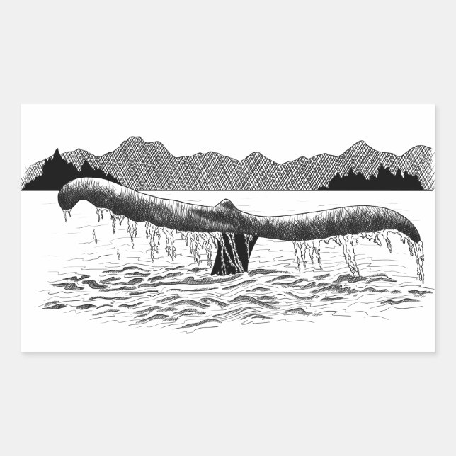 The Whale's Tail Sticker (Front)