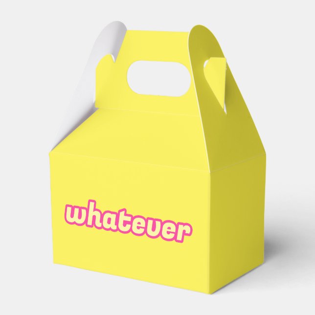 The 'Whatever' Art Favor Box (Front Side)