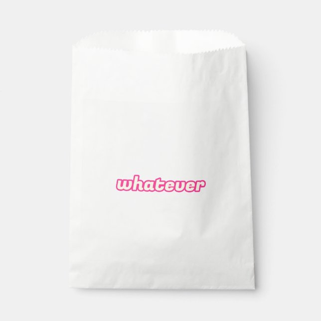 The 'Whatever' Art Favour Bag (Front)