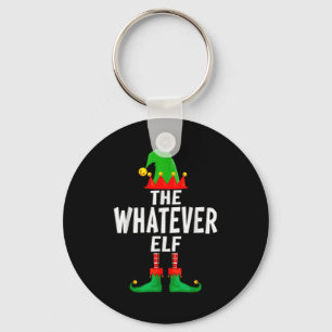 The Whatever Elf Matching Family Christmas Keychain