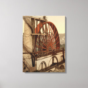 The Wheel, Laxey, Isle of Man, England Canvas Print