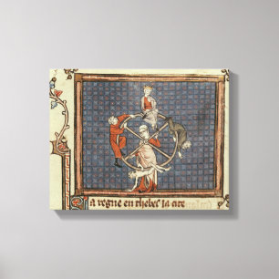 The Wheel of Fortune, from Ovide Moralise Canvas Print