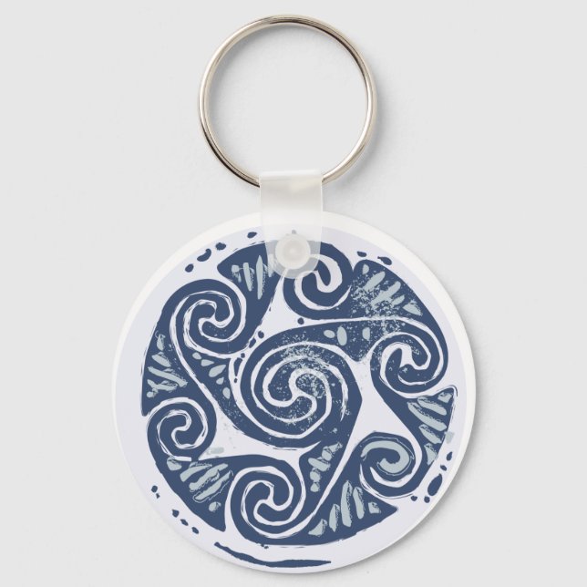 The Wheel of Taranis Keychain (Front)