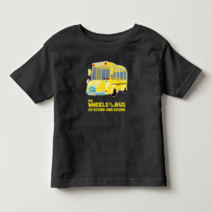 The Wheels on the Bus Go Round and Round Toddler T-shirt