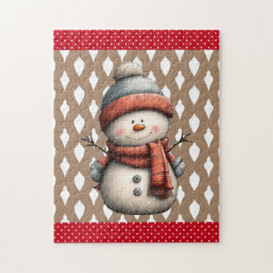 The Whimsical Snowman Christmas Jigsaw Puzzle