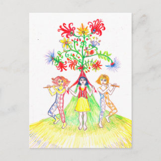 The Whimsical Tree Postcard