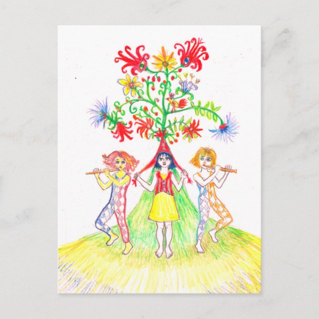 The Whimsical Tree Postcard (Front)