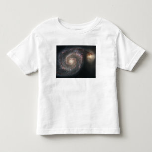 The whirlpool galaxy (M51) and companion galaxy Toddler T-shirt