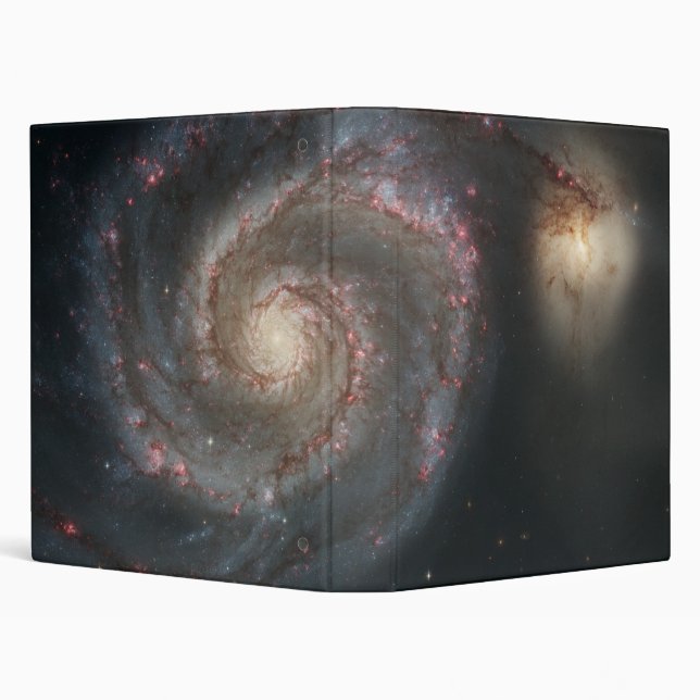 The Whirlpool Galaxy M51 & Companion in Space Binder (Background)