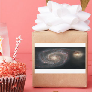 The Whirlpool Galaxy M51 & Companion in Space Sticker