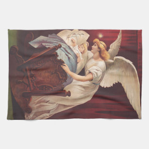 The whisper of angel near the cradle kitchen towel