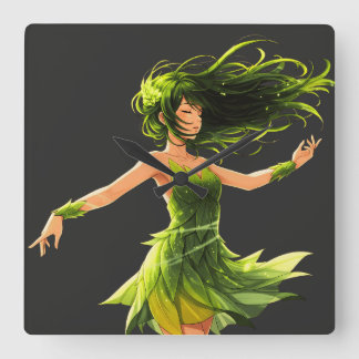 The Whisper of the Wind Square Wall Clock