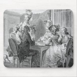 The Whist Party, 1783, engraved by Jean Dambrun (1 Mouse Pad