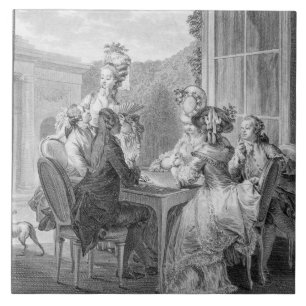 The Whist Party, 1783, engraved by Jean Dambrun (1 Tile