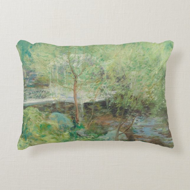 The White Bridge Accent Pillow (Front)