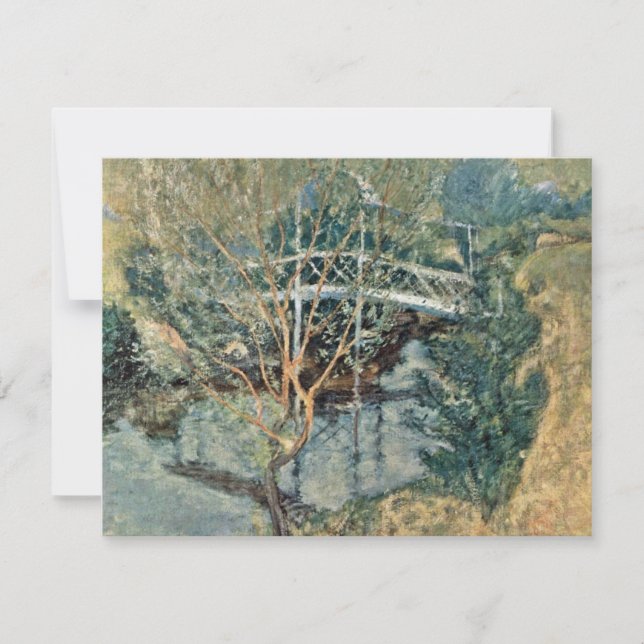 The White Bridge By Twachtman John Henry Invitation (Front)
