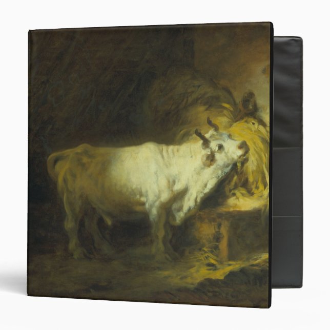 The White Bull in the Stable (oil on canvas) Binder (Front/Inside)